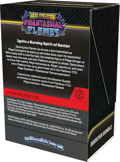 Pokémon TCG: Mega Evolution—Phantasmal Flames Booster Bundle (6 Booster Packs)